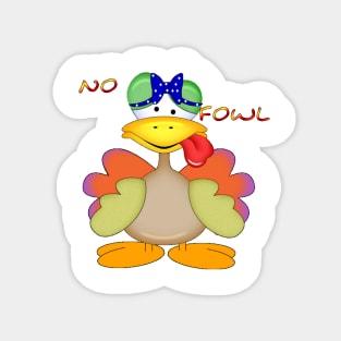 No Fowl Sticker